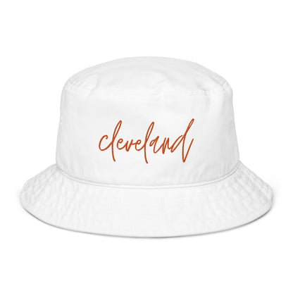 Cleveland Organic bucket hat, Cleveland fan, football hat, football season