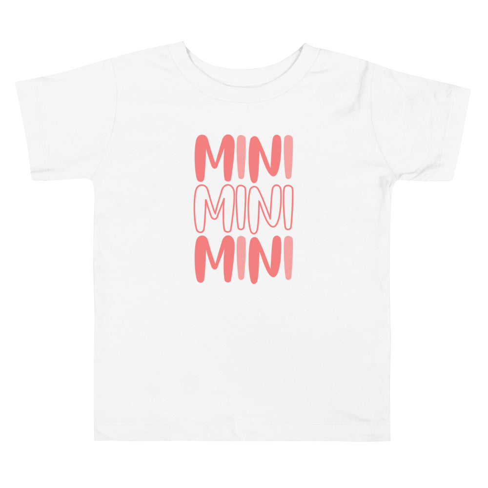 Triple Pink Mini Toddler Short Sleeve Tee