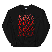 Load image into Gallery viewer, XOXO Unisex Sweatshirt, Valentines shirt, valentine, cute shirt
