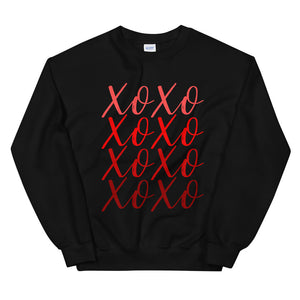 XOXO Unisex Sweatshirt, Valentines shirt, valentine, cute shirt