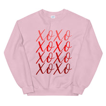 Load image into Gallery viewer, XOXO Unisex Sweatshirt, Valentines shirt, valentine, cute shirt
