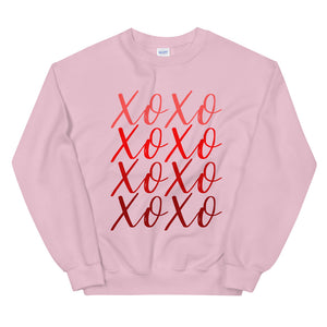 XOXO Unisex Sweatshirt, Valentines shirt, valentine, cute shirt