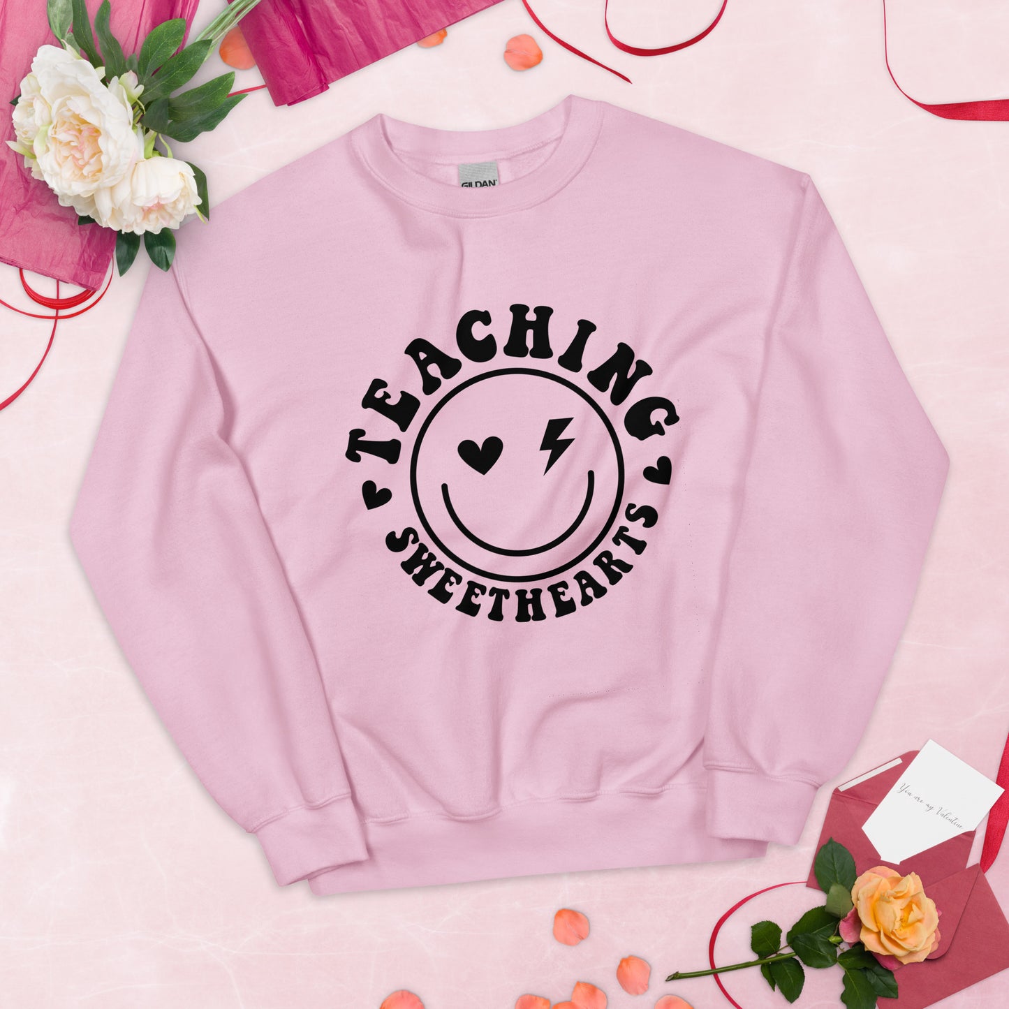 Teaching Sweethearts Rocker Sweatshirt, Valentines Teacher Sweatshirt, Valentines Day Teacher Shirt, Teacher Valentines Gift
