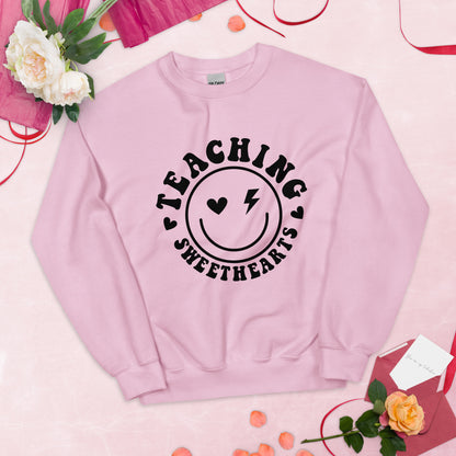 Teaching Sweethearts Rocker Sweatshirt, Valentines Teacher Sweatshirt, Valentines Day Teacher Shirt, Teacher Valentines Gift