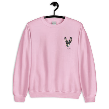 Personalized Pet Photo and Name Sweatshirt, Custom Sweatshirt, Dog lover shirt, Spring Pullover, Dog Lover Gift
