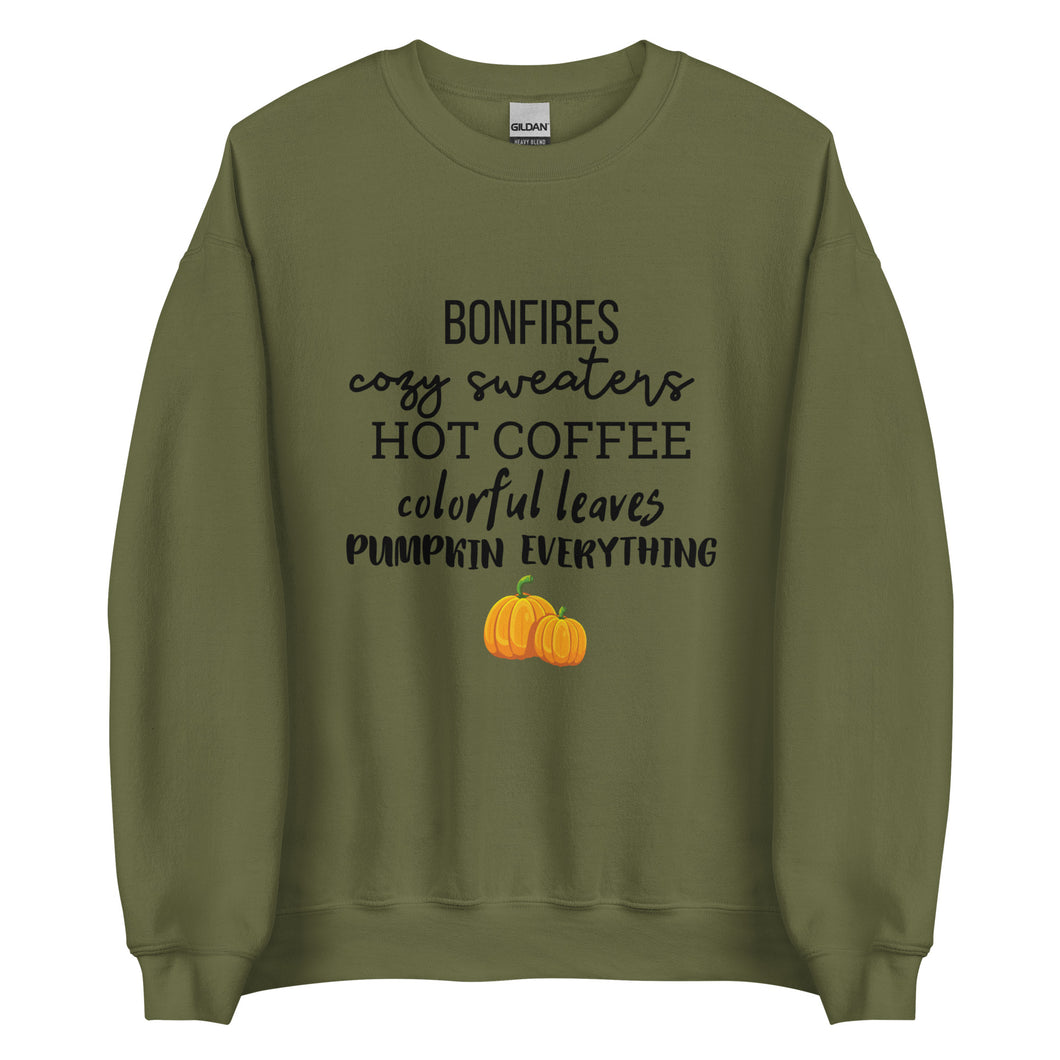 Fall Favorites Sweatshirt, fall lover, cute sweatshirt