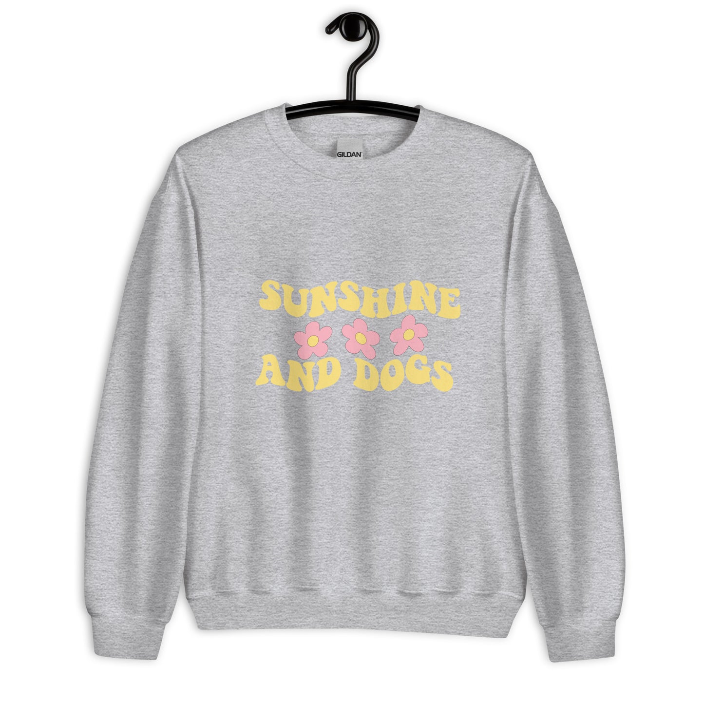 Sunshine and dogs Unisex Sweatshirt, cute shirt, dog lover, dog mom, beach shirt