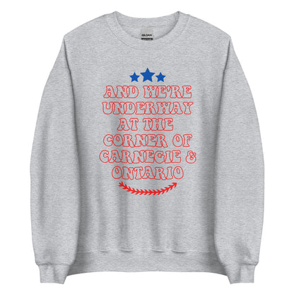 Retro Cleveland Carnegie and Ontario Unisex Sweatshirt