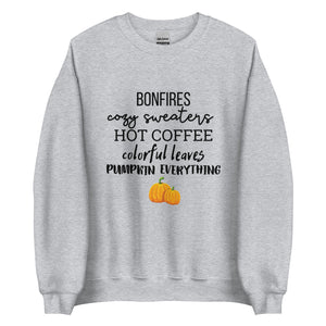 Fall Favorites Sweatshirt, fall lover, cute sweatshirt