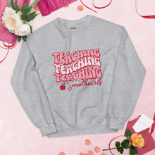 Load image into Gallery viewer, Teaching Sweethearts Sweatshirt, Valentines Teacher Sweatshirt, Valentines Day Teacher Shirt, Teacher Valentines Gift
