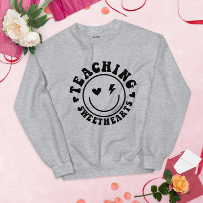 Teaching Sweethearts Rocker Sweatshirt, Valentines Teacher Sweatshirt, Valentines Day Teacher Shirt, Teacher Valentines Gift
