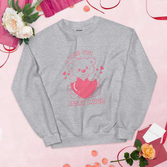 I Love You Beary Much Vintage Sweatshirt, Valentine Shirt, Valentines Day Shirt, Punny Valentine Shirt, Vintage Shirt, Gift For Her