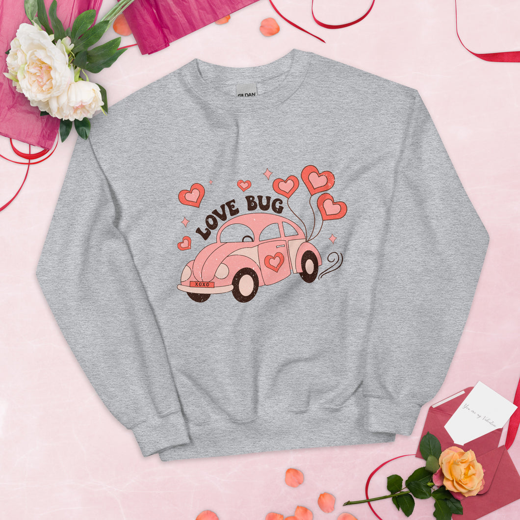 Love Bug Valentine Sweatshirt, Valentine Shirt, Valentines Day Shirt, Punny Valentine Shirt, Vintage Shirt, Gift For Her