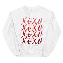 Load image into Gallery viewer, XOXO Unisex Sweatshirt, Valentines shirt, valentine, cute shirt
