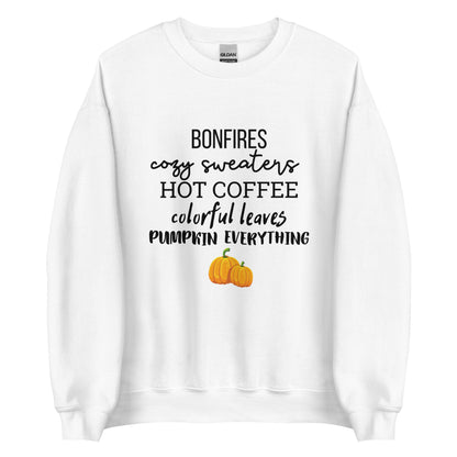 Fall Favorites Sweatshirt, fall lover, cute sweatshirt