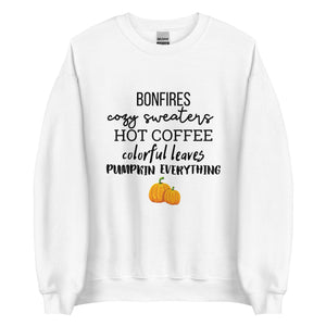 Fall Favorites Sweatshirt, fall lover, cute sweatshirt