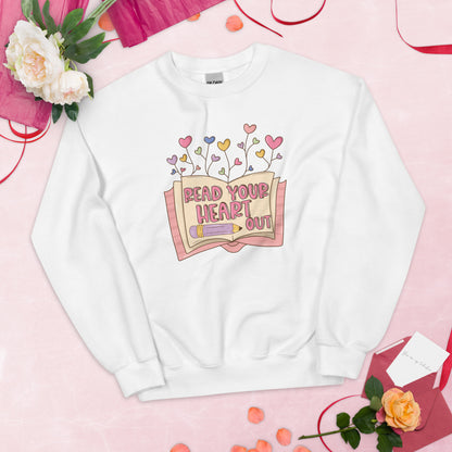 Read Your Heart Out Teacher Sweatshirt, Valentines Teacher Sweatshirt, Spring Teacher Shirt, Teacher Gift, Teacher Valentines Gift