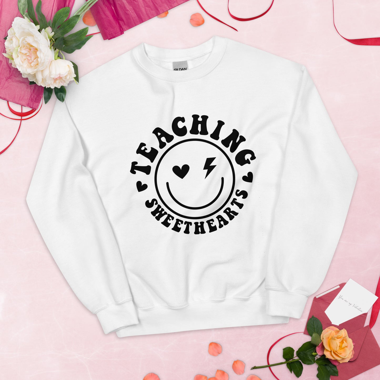Teaching Sweethearts Rocker Sweatshirt, Valentines Teacher Sweatshirt, Valentines Day Teacher Shirt, Teacher Valentines Gift