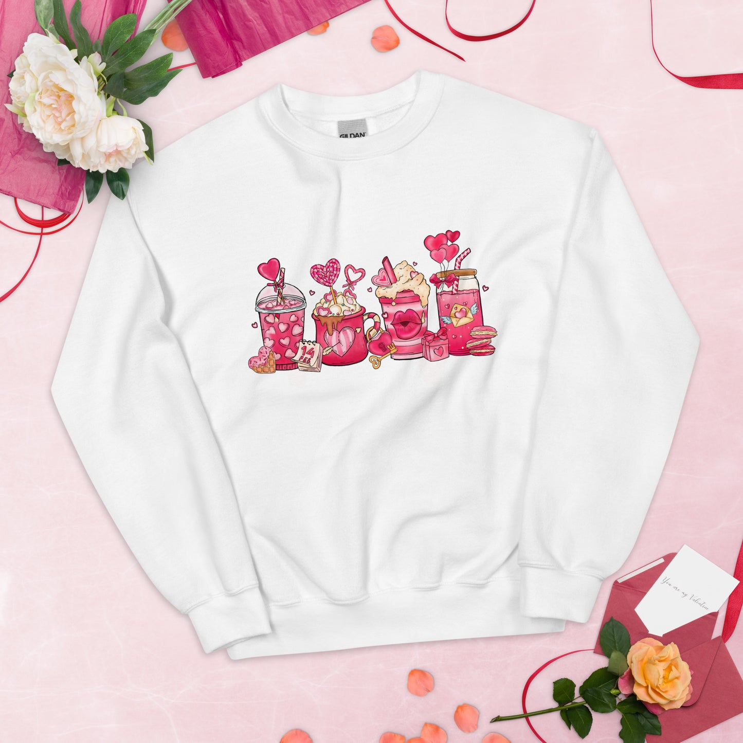 Valentine Coffee Sweatshirt, Valentines Sweatshirt, Valentines Day Coffee Shirt, Valentines Day Shirt, Valentines Gift,