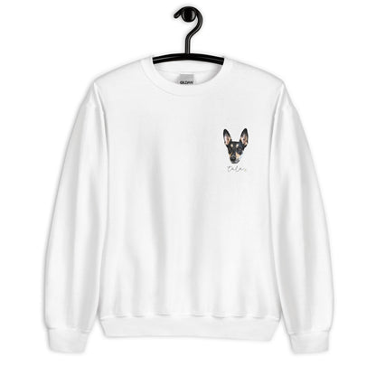 Personalized Pet Photo and Name Sweatshirt With Daisy, Custom Sweatshirt, Dog lover shirt, Spring Pullover, Dog Lover Gift
