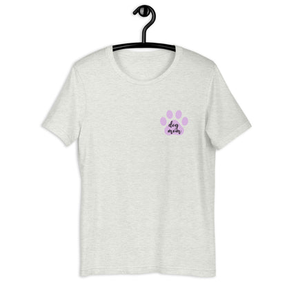 Dog mom purple paw Short-Sleeve Unisex T-Shirt, gift for her, mothers day