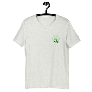 Dog mom green paw Short-Sleeve Unisex T-Shirt, gift for her, mothers day