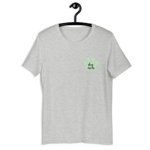 Dog mom green paw Short-Sleeve Unisex T-Shirt, gift for her, mothers day