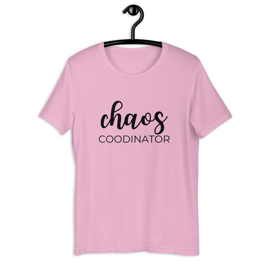 MULTIPLE COLORS AVAILABLE - Chaos coordinator Short-Sleeve Unisex T-Shirt, funny shirt, mom shirt, mothers day gift, gift for her