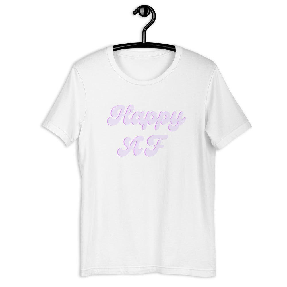 Purple Short-Sleeve Unisex T-Shirt, happy shirt, cute shirt, positivity