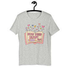 Load image into Gallery viewer, Read Your Heart Out Teacher T-shirt, Spring Teacher Shirt, Valentines Day Teacher Shirt, Teacher Gift, Teacher Valentines Gift
