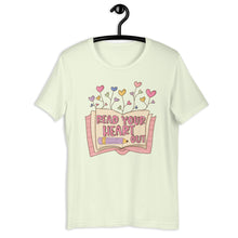 Load image into Gallery viewer, Read Your Heart Out Teacher T-shirt, Spring Teacher Shirt, Valentines Day Teacher Shirt, Teacher Gift, Teacher Valentines Gift
