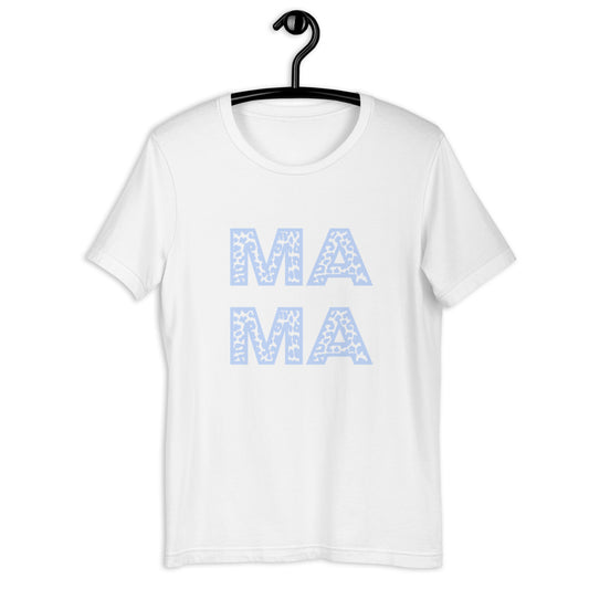 Mama blue leopard Unisex t-shirt, mothers day, gift for her, mom