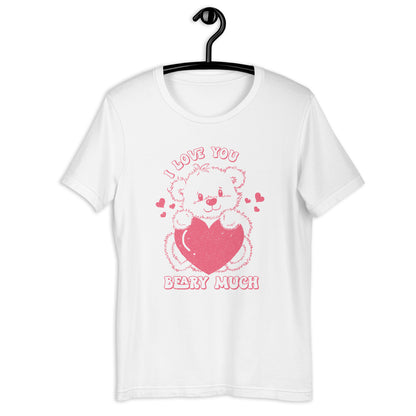 I Love You Beary Much Vintage T-shirt, Valentine Shirt, Valentines Day Shirt, Punny Valentine Shirt, Vintage Shirt, Gift For Her