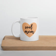 Load image into Gallery viewer, Cool mom orange heart, mothers day gift, gift for her, cute mug
