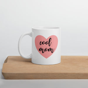 Cool mom pink heart mug, cute mug, gift for her, mothers day gift