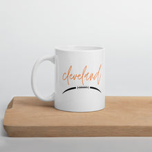 Load image into Gallery viewer, Cleveland football mug, Cleveland browns, football season
