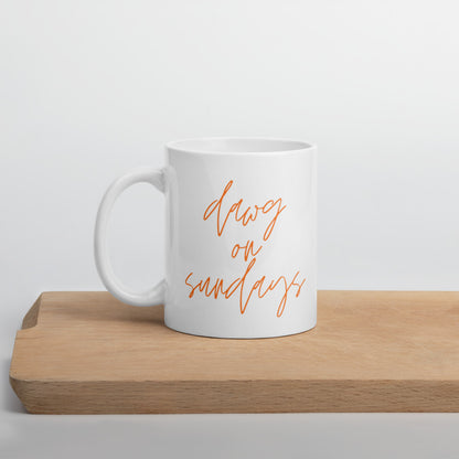 Dawg on sundays mug, Cleveland mug, Cleveland browns, football mug