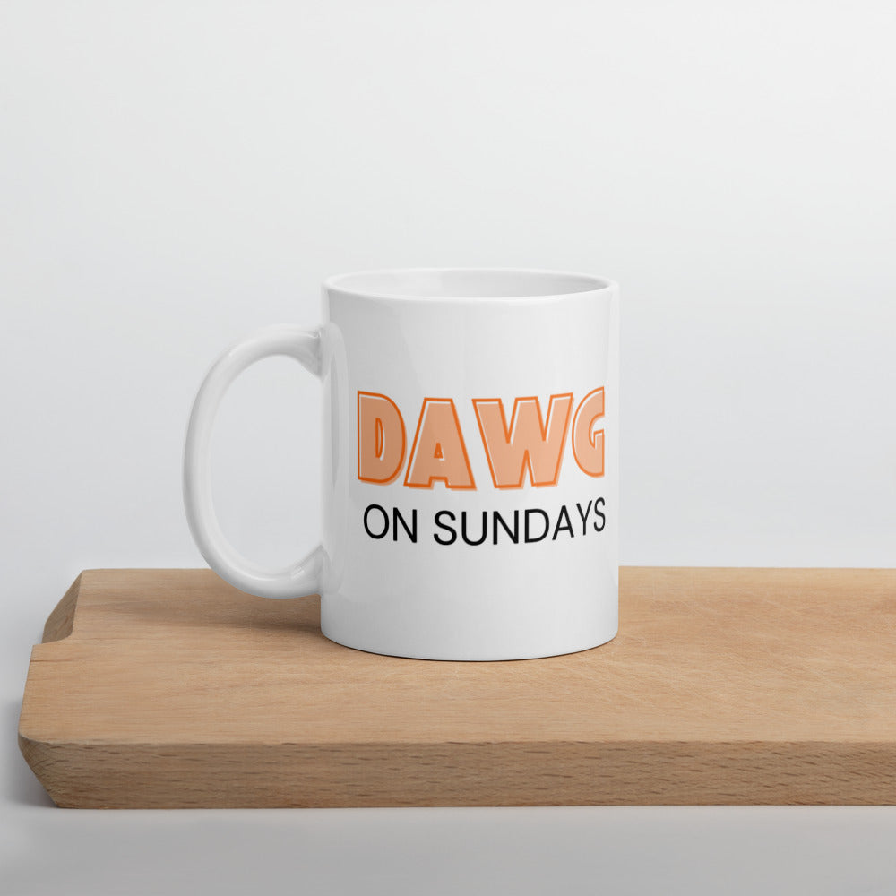 Dawg on sundays Cleveland mug, football mug, football season