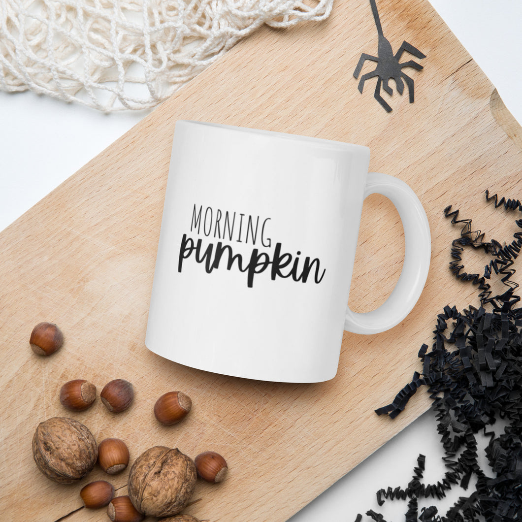 Morning Pumpkin Mug, fall lover, fall mug