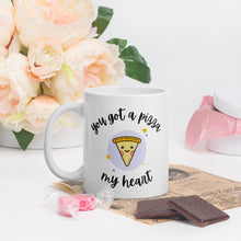 Load image into Gallery viewer, You got a pizza my heart Mug, valentines day, love mug, love pun, punny mug
