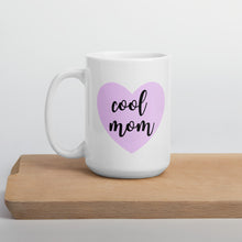 Load image into Gallery viewer, Cool mom Purple Heart mug, mothers day gift, gift for her, cute mug
