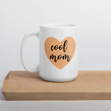 Load image into Gallery viewer, Cool mom orange heart, mothers day gift, gift for her, cute mug
