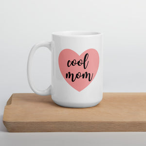 Cool mom pink heart mug, cute mug, gift for her, mothers day gift