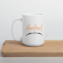 Load image into Gallery viewer, Cleveland football mug, Cleveland browns, football season
