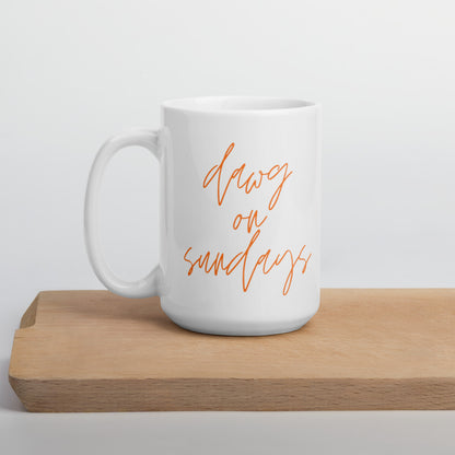 Dawg on sundays mug, Cleveland mug, Cleveland browns, football mug