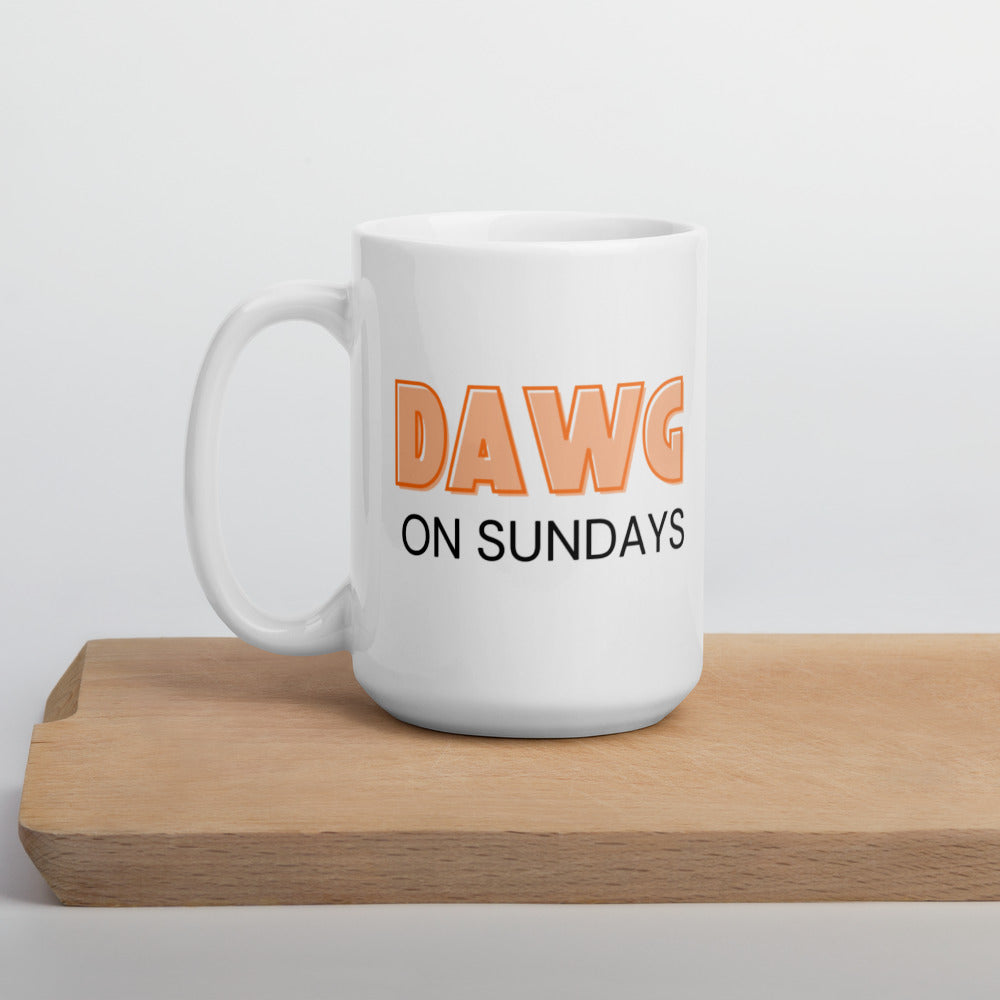 Dawg on sundays Cleveland mug, football mug, football season