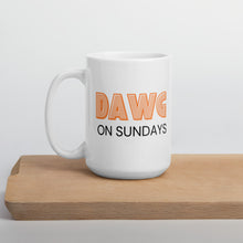 Load image into Gallery viewer, Dawg on sundays Cleveland mug, football mug, football season
