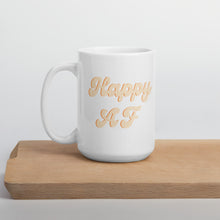 Load image into Gallery viewer, Orange happy af mug, positivity, happy mug, cute mug

