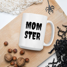 Load image into Gallery viewer, Momster mug, halloween mug, mama mug, mom mug, gift for her, spooky mug
