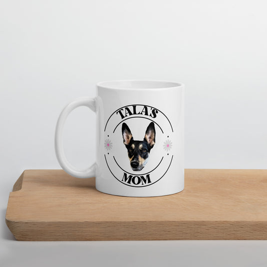Personalized Pet Photo Pet Name's Mom Mug, Custom Mug, Dog Lover Mug, Spring Mug, Dog Lover Gift